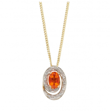New Collection Alluring Fire Opal Pendant 